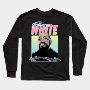 Barry White //// Soul Aesthetic Fanart Design Long Sleeve T-Shirt